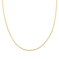 18K Yellow Gold 1.5mm Rope Chain Necklace 20 Inches 1.60 Grams - Sticky add to cart bar
