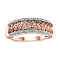 Karis Natural Champagne Diamond Accent Ring in 18K RG Plated - Sticky add to cart bar