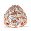 Karis Natural Diamond Accent Ring in 18K RG Plated (Size 10.0) - Sticky add to cart bar