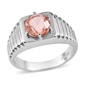 Morganique Quartz (Triplet) 2.20 ctw Men's Ring in Stainless Steel - Sticky add to cart bar
