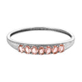 Morganique Quartz Bangle Barcelet in Stainless Steel (6.50 In) 9.40 ctw - Sticky add to cart bar