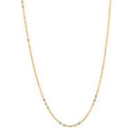 Adjustable Diamond-cut Circle Chain Necklace 24 Inches in 14K Rose Gold Over Sterling Silver 2.60 Grams