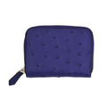 Black Ostrich Skin Texture Leather RFID Wallet - Sticky add to cart bar