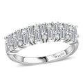 Doorbuster Moissanite Ring in Rhodium Over Sterling Silver (Size 7.0) 1.15 ctw - Sticky add to cart bar