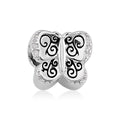 Simulated Diamond Butterfly Charm in Rhodium Over Sterling Silver 0.07 ctw - Sticky add to cart bar