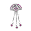 Simulated Ruby Color Diamond