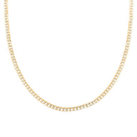 10K Yellow Gold 3.5mm Cuban Chain Necklace 22 Inches 4.20 Grams