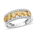Modani 14K White & Yellow Gold Natural Yellow and White Diamond Ring (Size 10.0) 1.00 ctw - Sticky add to cart bar