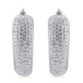 Austrian Crystal Huggie Earrings in Sterling Silver - Sticky add to cart bar