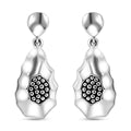 Sterling Silver Floral Drop Earrings 10.80 Grams - Sticky add to cart bar