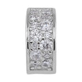 Simulated Diamond Old Oxide Charm in Rhodium Over Sterling Silver - Sticky add to cart bar