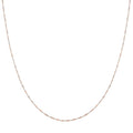 14K Rose Gold Over Sterling Silver Singapore Necklace 24 Inches 2.80 Grams - Sticky add to cart bar