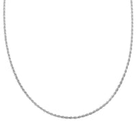 Sterling Silver Rope Necklace 24 Inches 2.90 Grams