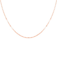 14K Rose Gold Over Sterling Silver Necklace 24 Inches 3.20 Grams