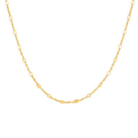 14K Yellow Gold Over Sterling Silver Chain Necklace 20 Inches 2.90 Grams
