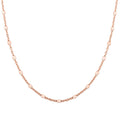 14K Rose Gold Over Sterling Silver Chain Necklace 20 Inches 2.90 Grams - Sticky add to cart bar