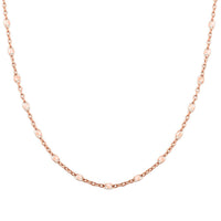 14K Rose Gold Over Sterling Silver Chain Necklace 20 Inches 2.90 Grams