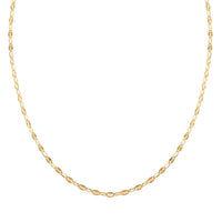 14K YG Over Sterling Silver Necklace 20 Inches 3.30 Grams