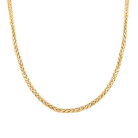 10K Yellow Gold 3mm Palma Necklace 30 Inches 12.50 Grams