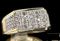 NY Closeout 10K Yellow Gold Diamond Men's Ring 7.25 Grams 1.00 ctw - Sticky add to cart bar