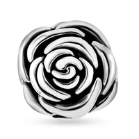 Sterling Silver Rose Flower Ring (Size 10.0) (4 g)