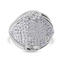 Austrian Crystal Ring in Sterling Silver