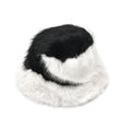 Black Knitted Faux Fur Warm and Comfortable Bucket Hat (56-59 cm Head Circumference) - Sticky add to cart bar