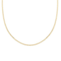 10K Yellow Gold 2mm Cuban Necklace 16 Inches 1.35 Grams