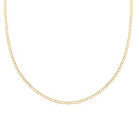 10K Yellow Gold 2mm Cuban Necklace 18 Inches 1.50 Grams