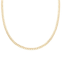 3.5mm Cuban Chain Necklace in 10K Yellow Gold 3.20 Grams 16 Inches