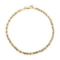 10K Yellow Gold 3mm Rope Bracelet (7.50 In) 1.40 Grams - Sticky add to cart bar
