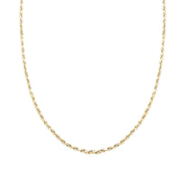 10K Yellow Gold 3mm Rope Necklace 18 Inches 2.80 Grams