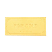 24K Yellow Gold Bar 15x33x0.50 mm 5 Grams