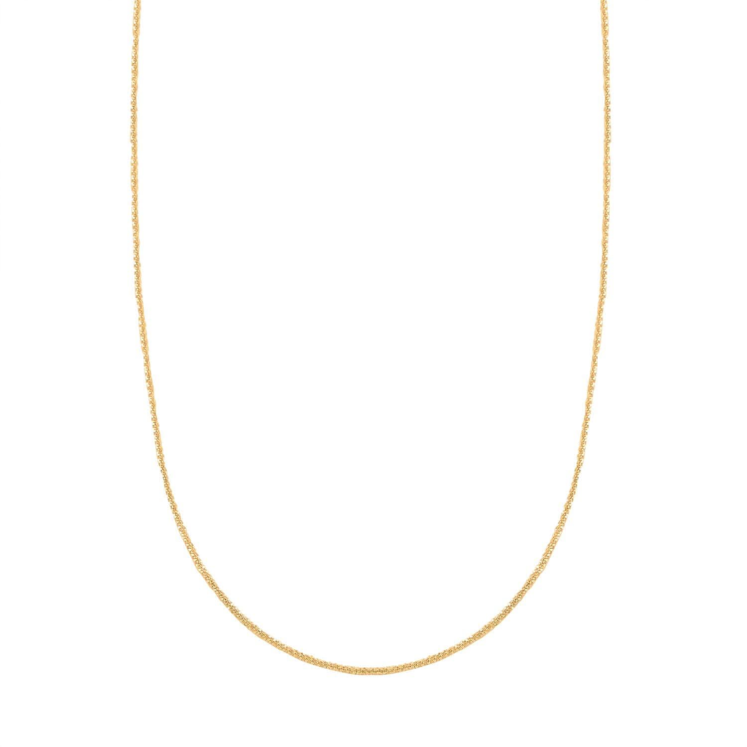 10K Yellow Gold 1.5mm Sparkle Necklace 24 Inches 2.10 Grams