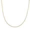 10K Yellow Gold 1.5mm Rope Necklace 22 Inches 1.40 Grams - Sticky add to cart bar