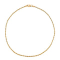 14K Yellow Gold Rope Anklet (10 In) 0.90 Grams - Sticky add to cart bar