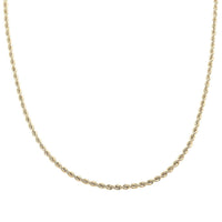 10K Yellow Gold 3mm Rope Necklace 24 Inches 4.5 Grams