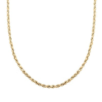 5mm Rope Necklace in 10K Yellow Gold 10.20 Grams 26 Inches