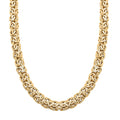 Italian Grande Byzantine Chain Necklace in 10K Yellow Gold 16.90 Grams 20 Inches - Sticky add to cart bar