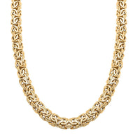 Italian Grande Byzantine Chain Necklace in 10K Yellow Gold 16.90 Grams 20 Inches