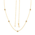 Italian 10K Yellow Gold Beads Necklace 18 Inches 1.10 Grams - Sticky add to cart bar