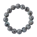 Kiwi Jasper Beaded Stretch Bracelet 150.00 ctw - Sticky add to cart bar