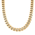 10K Yellow Gold 13mm Miami Cuban Chain Necklace 20 Inches 75.4 Grams - Sticky add to cart bar