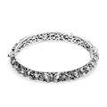 TLV Bali Legacy Sterling Silver Butterfly Bangle Bracelet (6.50 In) (26.61 g) - Sticky add to cart bar