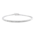 NY Closeout 14K White Gold I1-I2 Diamond Tennis Bracelet (6.50 In) 5.55 Grams 2.00 ctw - Sticky add to cart bar