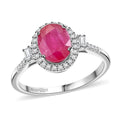 Rhapsody 950 Platinum AAAA Mozambique Ruby and E-F VS Diamond Ring (Size 10.0) 5.85 Grams 2.50 ctw - Sticky add to cart bar