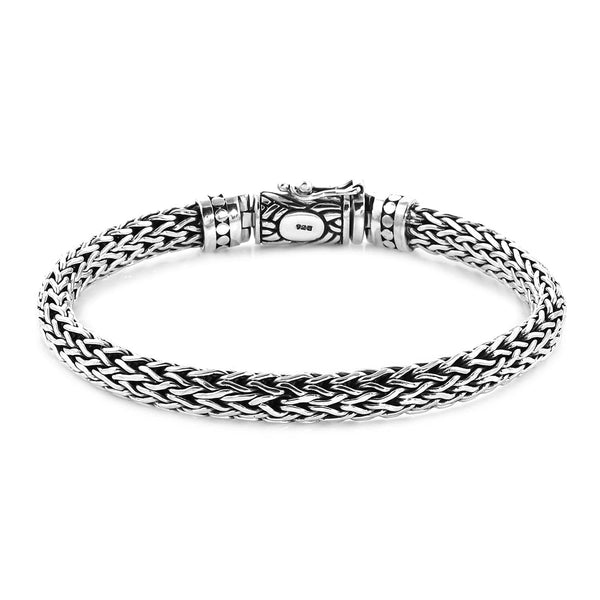 BALI LEGACY Sterling Silver Tulang Naga Bracelet (6.00 In) (33 g) - Product card gallery slide 1 (9431265476863)