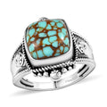 Artisan Crafted Blue Horizon Turquoise Ring in Sterling Silver (Size 10.0) 5.20 ctw - Sticky add to cart bar