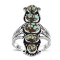 Artisan Crafted Blue Horizon Turquoise 2.25 ctw Ring in Sterling Silver (Size 10.0) - Sticky add to cart bar