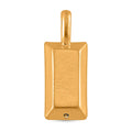 17x6.5mm Bar Pendant in 24K Yellow Gold 0.35 Grams - Sticky add to cart bar